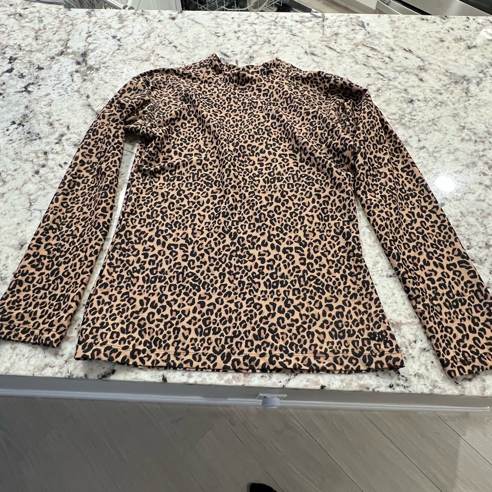 Albion leopard swim top